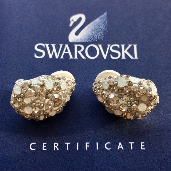 Swarovski Jewelry - NIB Swarovski Crystal Clip On Earrings